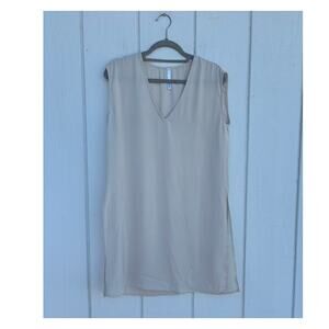 RUSH Sheer Tunic Mini Dress, Deep V Neck, Size S